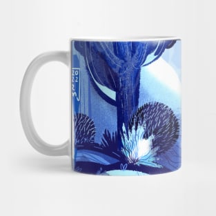 Cactus Garden_Blue Mug